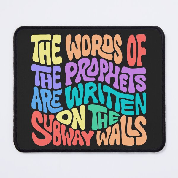 Item preview, The Words of the Prophets are Written on the Subway Walls Word Art designed and sold by Unhinged Heather.