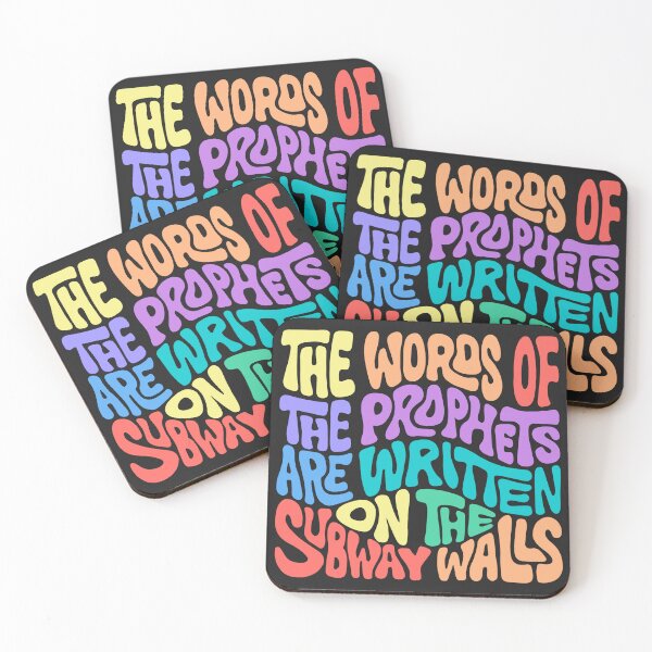 Item preview, The Words of the Prophets are Written on the Subway Walls Word Art designed and sold by Unhinged Heather.