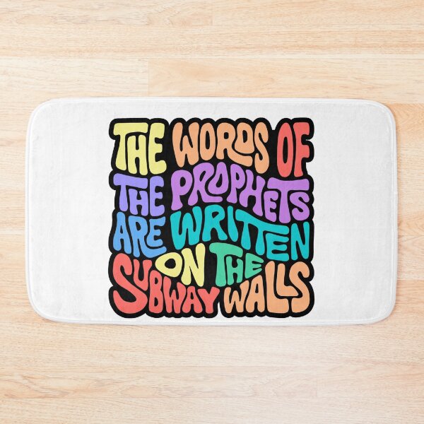 Item preview, The Words of the Prophets are Written on the Subway Walls Word Art designed and sold by Unhinged Heather.