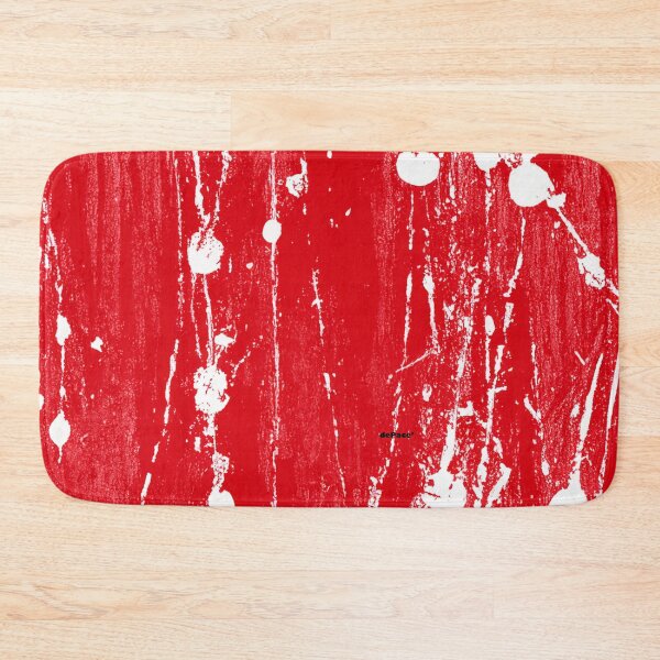 Item preview, RED PRINT WITH WHITE PAINT SPLATTERS - dePace' designed and sold by mrpropcake.