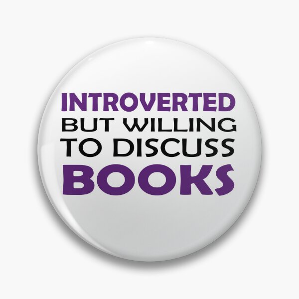Item preview, Introverted but willing to discuss Books designed and sold by shannonigans019.