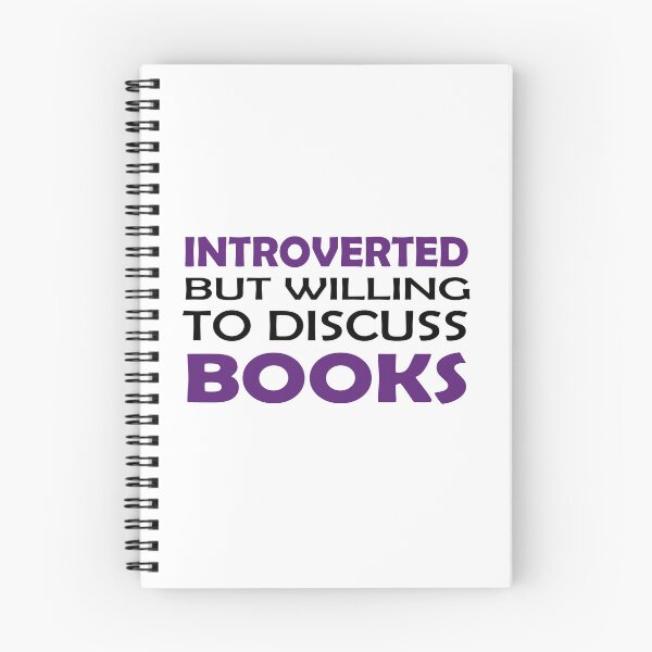 Item preview, Introverted but willing to discuss Books designed and sold by shannonigans019.