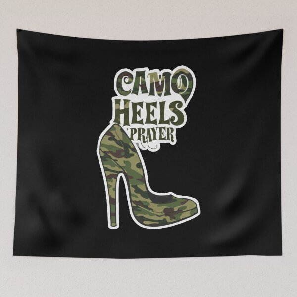Item preview, Camo Heels Prayer Warrior designed and sold by Redgiant87x.