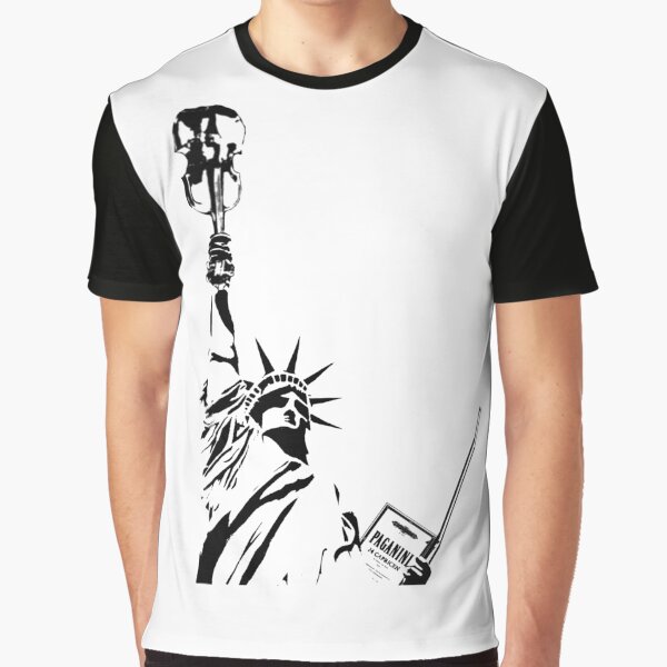 Violin Statue Graphic T-Shirt
