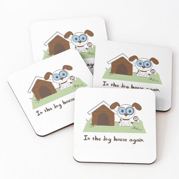 Item preview, HAPPY CAMPER - IN DOG HOUSE designed and sold by TODD GOLDMAN.