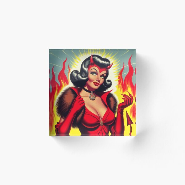 Vintage Devil Pin-up