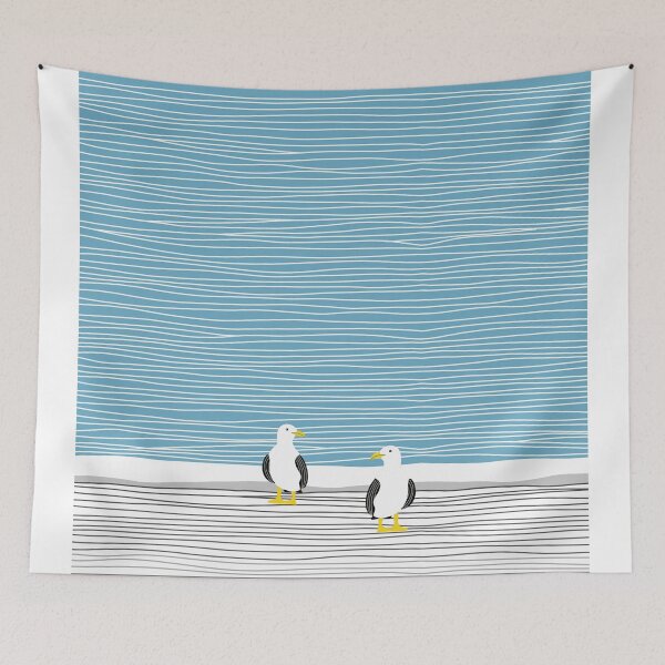 Item preview, Agua, Ola, Playa y Aves designed and sold by Greyat.