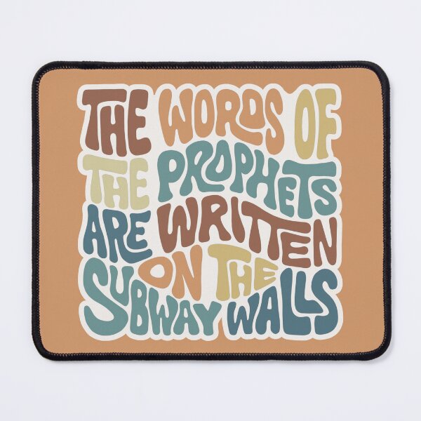 Item preview, The Words of the Prophets are Written on the Subway Walls Word Art designed and sold by Unhinged Heather.