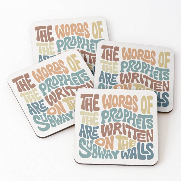 Item preview, The Words of the Prophets are Written on the Subway Walls Word Art designed and sold by Unhinged Heather.