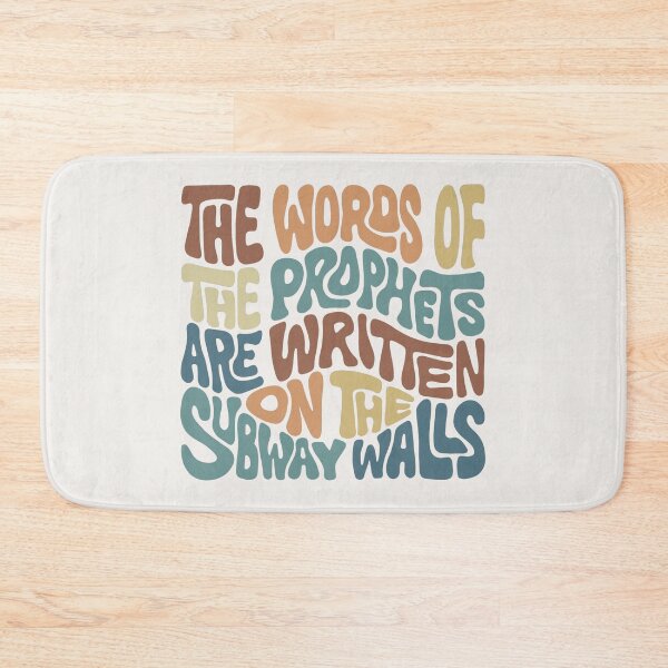 Item preview, The Words of the Prophets are Written on the Subway Walls Word Art designed and sold by Unhinged Heather.