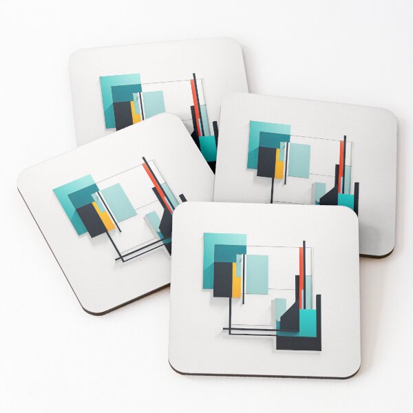 Item preview, Abstract Seaside of Shapes designed and sold by BeeTheArtCo.