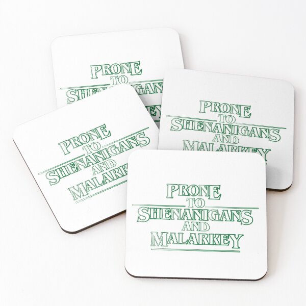 Item preview, Prone to Shenanigans and Malarkey Gliter Text designed and sold by Domiska.