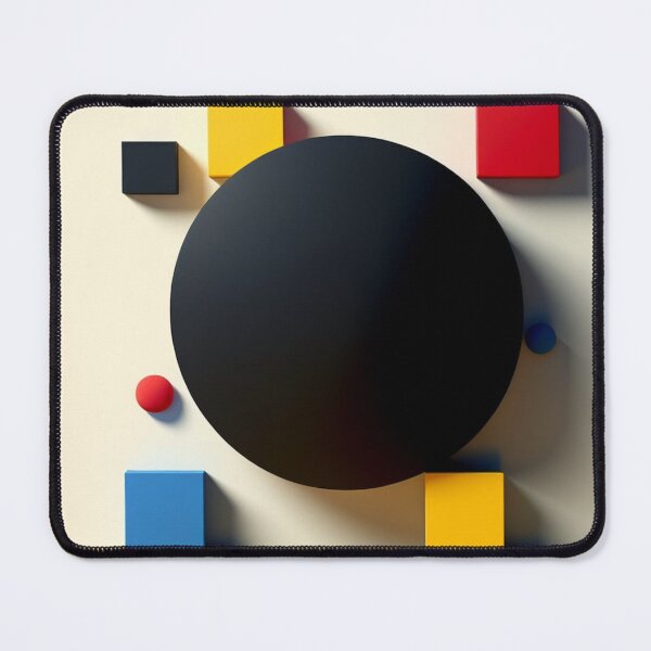 Item preview, Abstract world of squares and circles designed and sold by BeeTheArtCo.