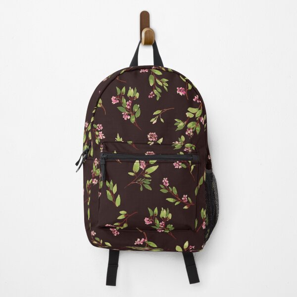 Item preview, Tossed Floral Wildflowers on Chocolate Brown designed and sold by NiranjanaMani.