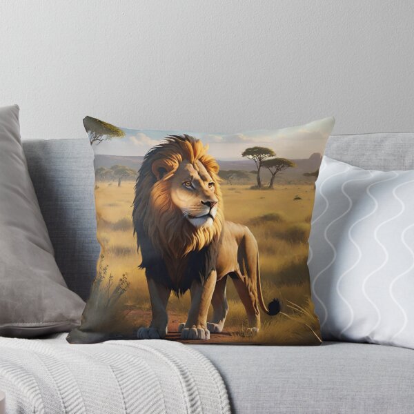 Item preview, Lion in Savanna designed and sold by DreamistStore.
