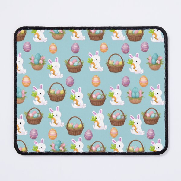 Item preview, Easter Bunny and Basket Pattern - Spring Holiday Design designed and sold by DesigntshirtWB.