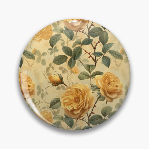 Item preview, Timeless Appeal Retro Yellow Rose Botanical designed and sold by Dasvilo.