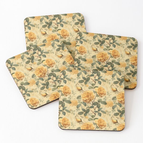 Item preview, Timeless Appeal Retro Yellow Rose Botanical designed and sold by Dasvilo.