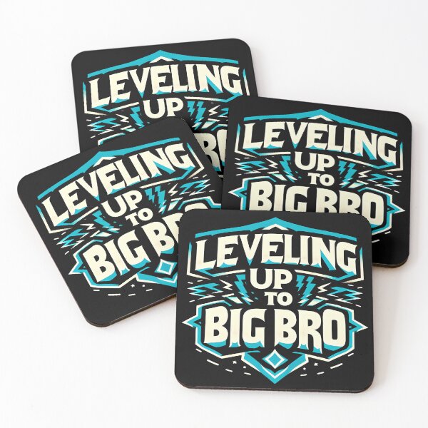 Item preview, Leveling Up to Big Bro, typography designed and sold by maxmaj.