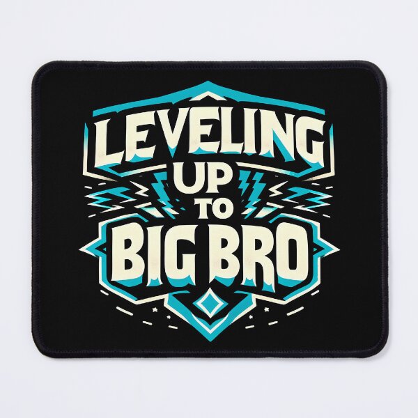 Item preview, Leveling Up to Big Bro, typography designed and sold by maxmaj.