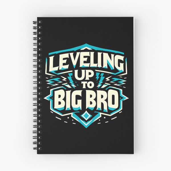 Item preview, Leveling Up to Big Bro, typography designed and sold by maxmaj.