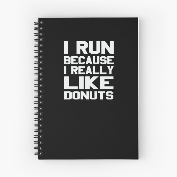 Item preview, I Run Because I Really Like Donuts V2 designed and sold by TeeTimeGuys.