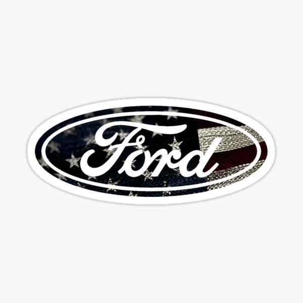 USA Ford Logo Sticker