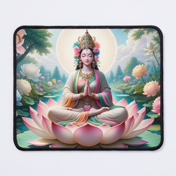 Item preview, Buddhist Tara Pink Lotus Moon designed and sold by GuyBlank.