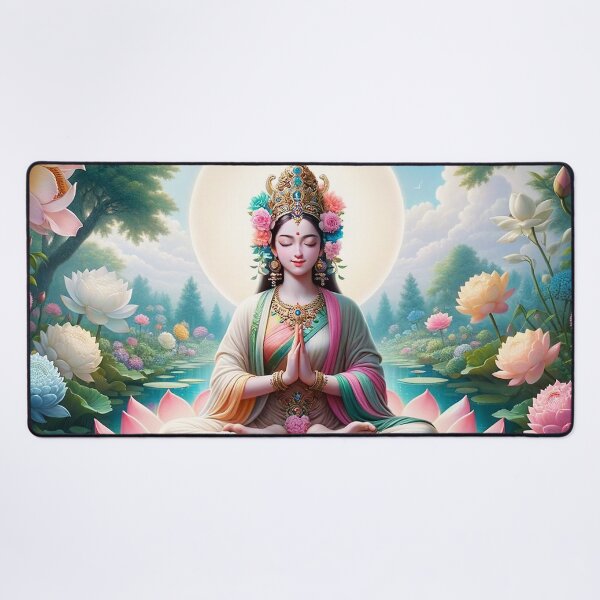 Item preview, Buddhist Tara Pink Lotus Moon designed and sold by GuyBlank.