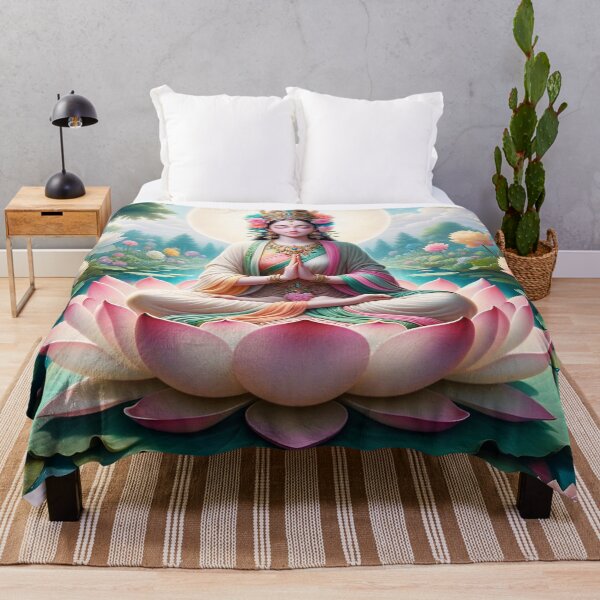 Item preview, Buddhist Tara Pink Lotus Moon designed and sold by GuyBlank.
