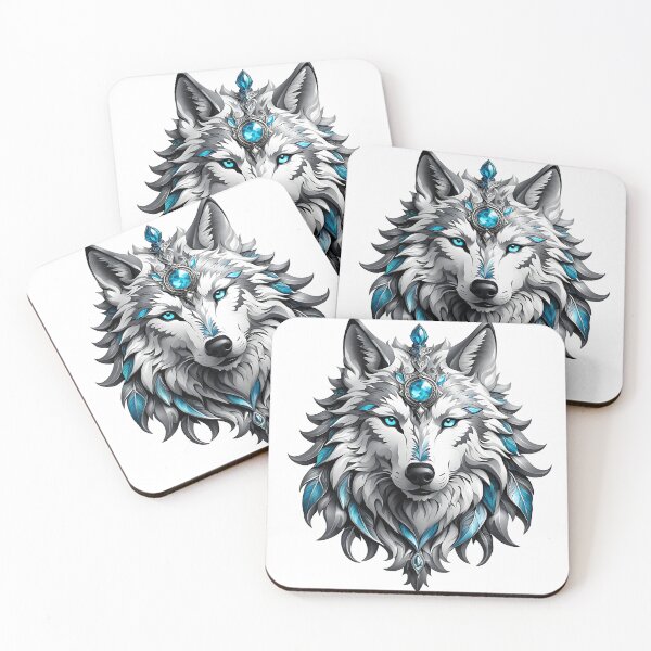 Item preview, Wolf head ornament, Broken Glass effect designed and sold by Super-Fox.