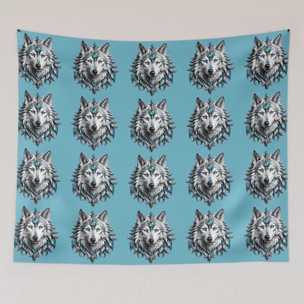 Item preview, Wolf head ornament, Broken Glass effect designed and sold by Super-Fox.