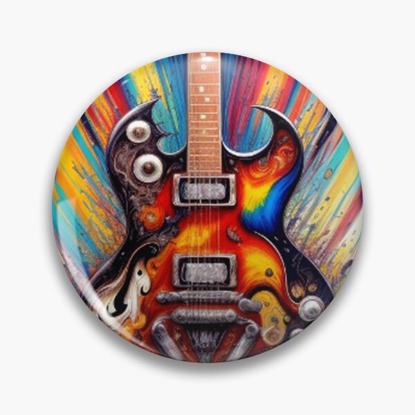 Item preview, Classic Vintage Guitar Graffiti Art  designed and sold by TheDarkWardrobe.