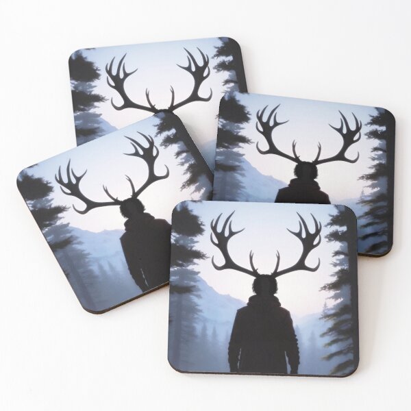 Item preview, Will Graham with Antlers Wendigo Silhouette in the Snow designed and sold by orionlodubyal.