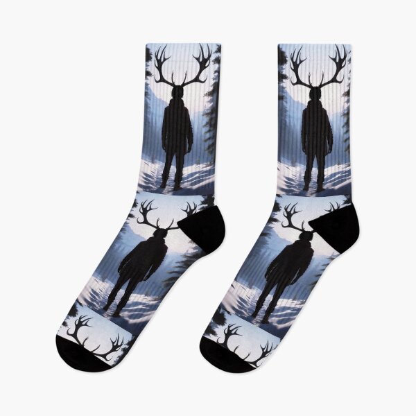 Item preview, Will Graham with Antlers Wendigo Silhouette in the Snow designed and sold by orionlodubyal.