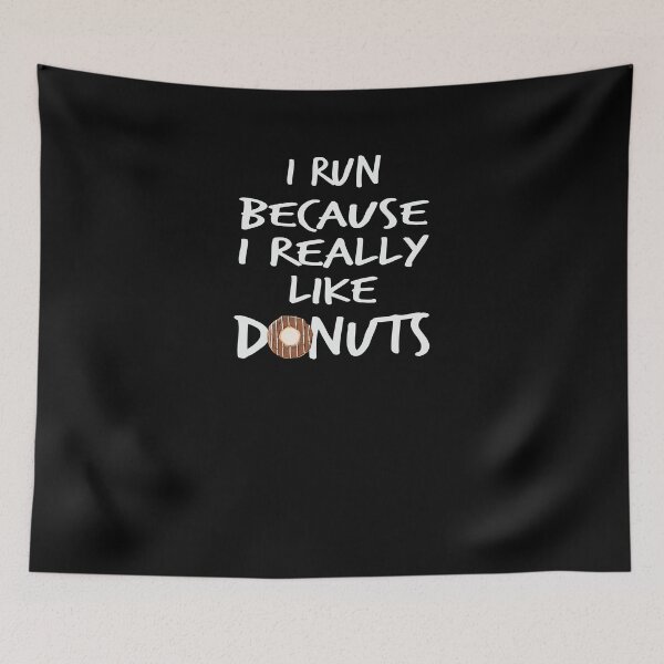 Item preview, I Run Because I Really Like Donuts V3 designed and sold by TeeTimeGuys.