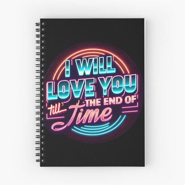 Item preview, I will love you till’ the end of time, typography, retro designed and sold by maxmaj.