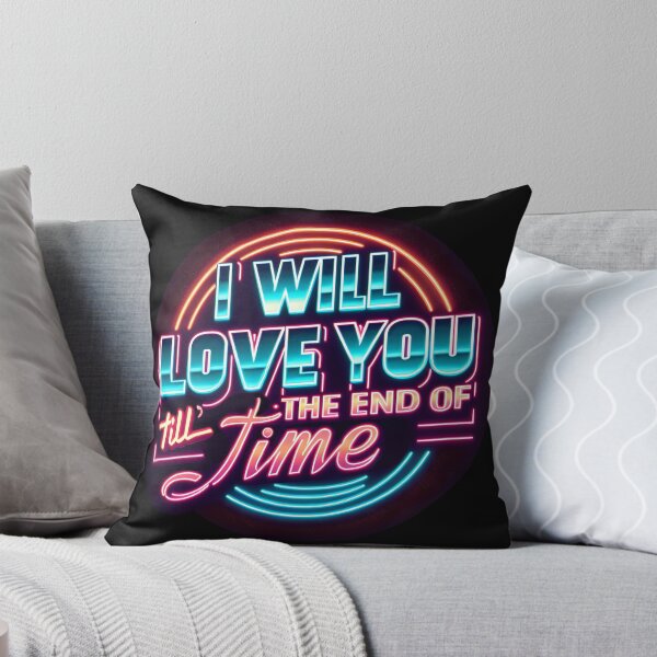 Item preview, I will love you till’ the end of time, typography, retro designed and sold by maxmaj.