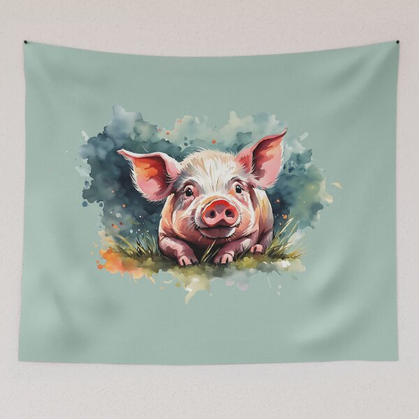 Item preview, A cute piggy in comic style designed and sold by gelibolu.