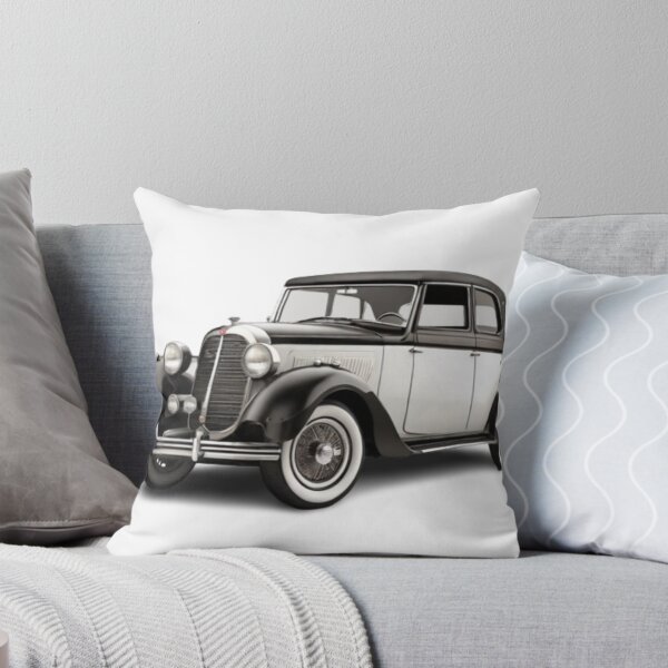 Item preview, The image is of a classic antique car with a large front end. It features a vintage design with a prominent front grille and fender. designed and sold by Lexicon-Looks.