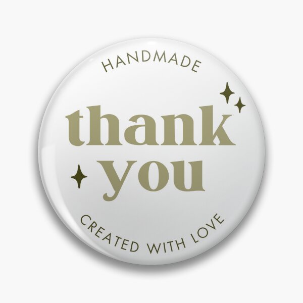 Item preview, Small Business "Thank you" created with love sticker designed and sold by delaneyyyyy.