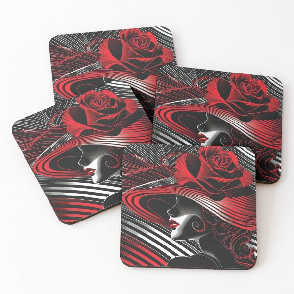 Item preview, Art Deco Elegance in Red and Black designed and sold by Cris888.