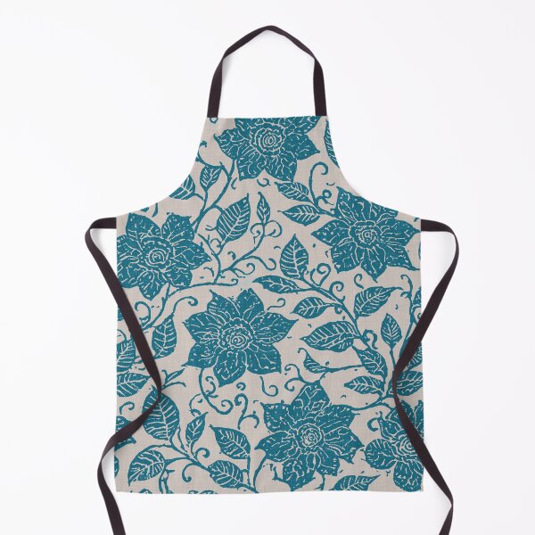 Item preview, Boho Floral Pattern Turquoise Blue designed and sold by tonymagnerart.