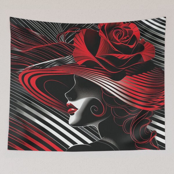 Item preview, Art Deco Elegance in Red and Black designed and sold by Cris888.
