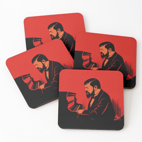 Item preview, Claude Debussy | Red minimalism designed and sold by ComicsFactory.