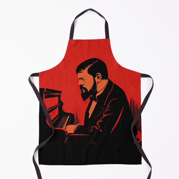 Artikelvorschau, Claude Debussy | Roter Minimalismus entworfen und verkauft von ComicsFactory.