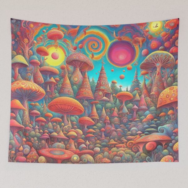 Artikelvorschau, Psychedelische Welt. entworfen und verkauft von BeeTheArtCo.
