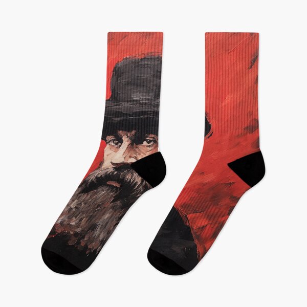Item preview, Claude Monet | Red minimalism designed and sold by ComicsFactory.