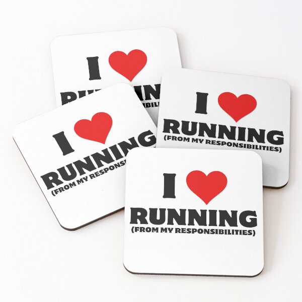 Item preview, i love running (from my responsibilities) designed and sold by aron_QuoTee.