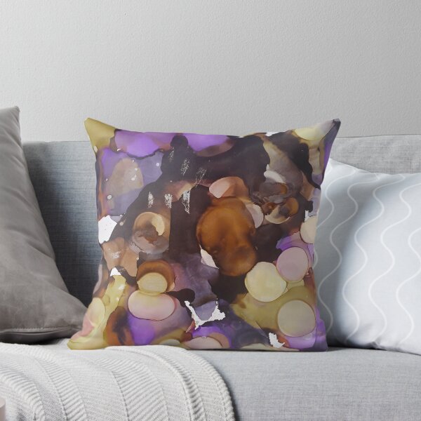 Item preview, Green, Purple, and Brown Alcohol Ink Painting designed and sold by freshinkarts.